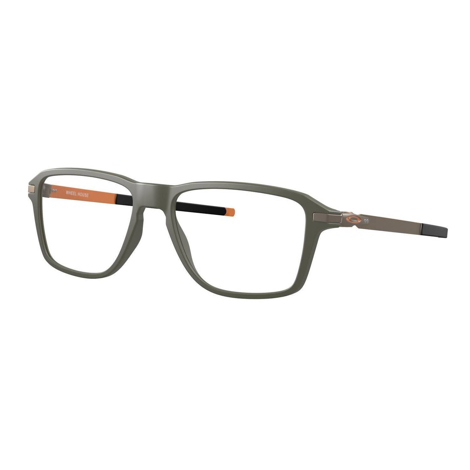 New Oakley Men's Wheel House Eyeglasses In Matte Olive